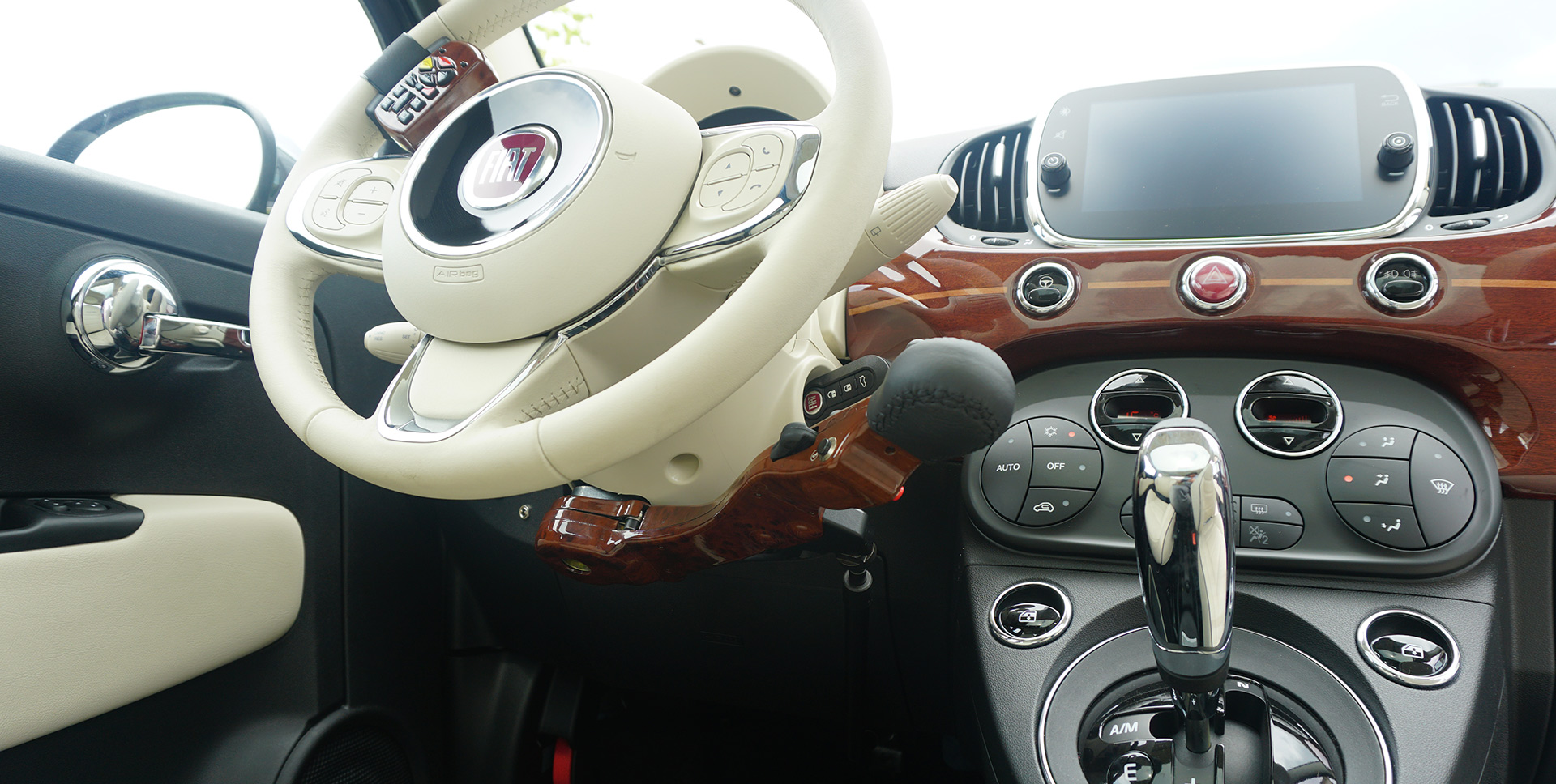 Comando Guida Fiat 500 per Disabili